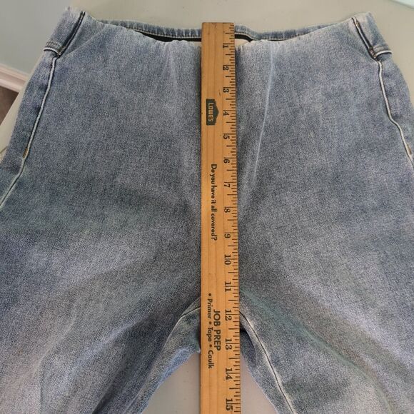 Surroundings  Womens Ankle Jeans Ultimate Braided Knot Pull On Mid Rise - Picture 3 of 7